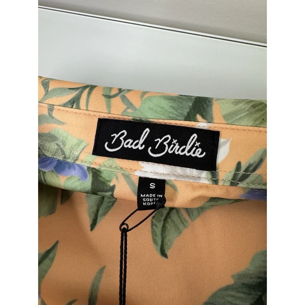 Mens Bad Birdie Core Polo Flora Fiesta Floral Golf Shirt Size Small New With Tag - Picture 7 of 7